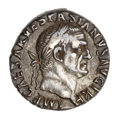 Denarius - Vespasian, Titus, and Domitian TITVS ET DOMITIAN CAESARES PRIN IVEN front