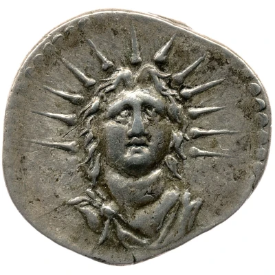 Denarius - Vespasian VESPASIANVS; Sol front