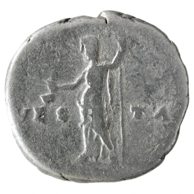 Denarius - Vespasian VESTA; Vesta back