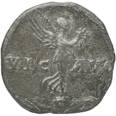 Denarius - Vespasian VIC AVG; Victory back