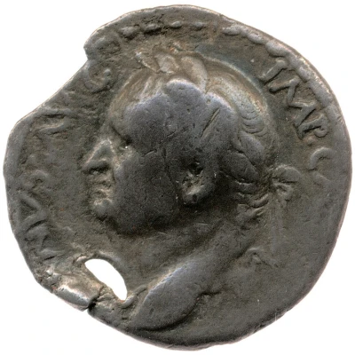 Denarius - Vespasian VICTORIA AVG; Victory front