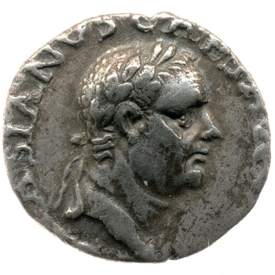 Denarius - Vespasian VIRTVS AVGVST; Virtus front