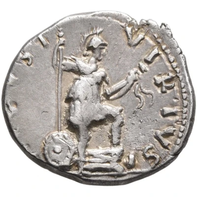 Denarius - Vespasian VIRTVS AVGVST; Virtus back
