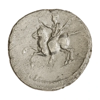 Denarius - Vespasian and Domitian back
