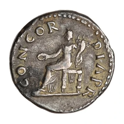 Denarius - Vitellius CONCORDIA P R; Concordia back