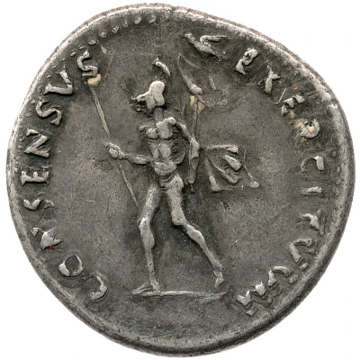 Denarius - Vitellius CONSENSVS EXERCITVVM; Mars back