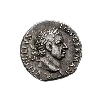 Denarius - Vitellius CONSENSVS EXERCITVVM; Mars front