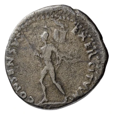 Denarius - Vitellius CONSENSVS EXERCITVVM; Mars back
