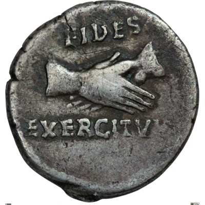 Denarius - Vitellius FIDES EXERCITVVM back