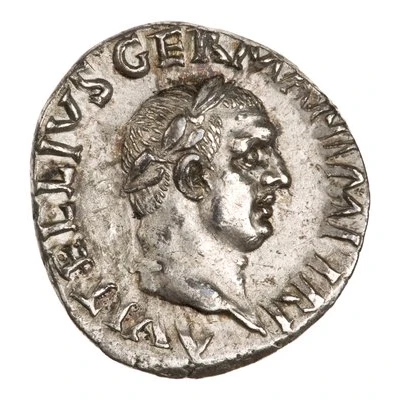 Denarius - Vitellius S P Q R OB C S front
