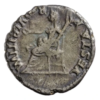 Denarius - Vitellius VESTA P R QVIRITIVM; Vesta back