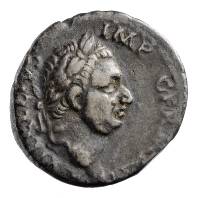 Denarius - Vitellius VESTA P R QVIRITIVM; Vesta front