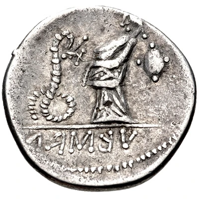 Denarius 62 BC - 1 BC back