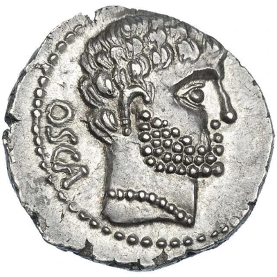 Denarius 39 BC front