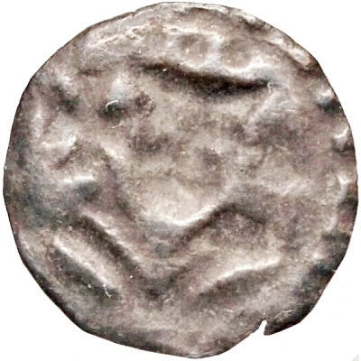 Denier Bracteate - Albert / Nikolaus Three dots ND back