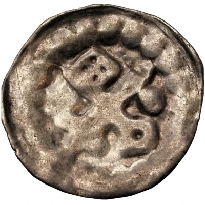 Denier Bracteate - Anonymous Sword left; key right and up; dot right ND front