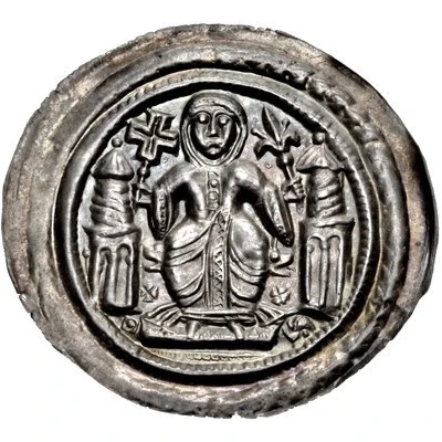 Denier Bracteate - Beatrix II of Winzenburg ND front