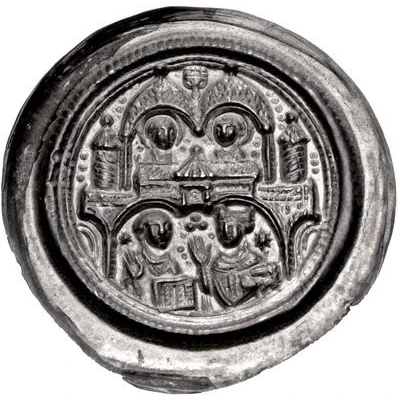 Denier Bracteate - Beatrix II of Winzenburg ND front