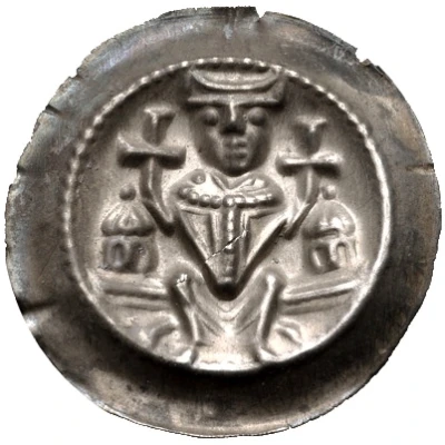 Denier Bracteate - Conrad II and Henry I ND front