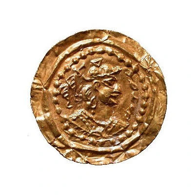 Denier Bracteate - Hephtalites hunnic tribes - Anonymous Gharwal front