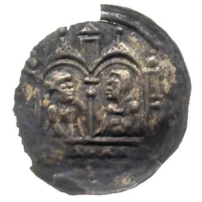 Denier Bracteate - Leszek of Masovia Płock ND front