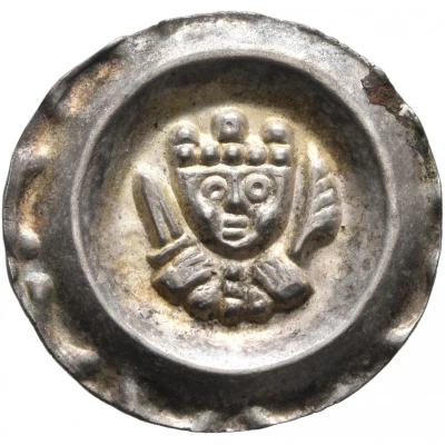 Denier Bracteate - Louis II of Bayern ND front