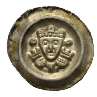 Denier Bracteate - Louis II of Bayern ND front