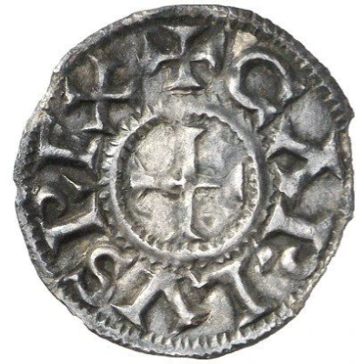 Denier - Charles II Chalon-sur-Saône front