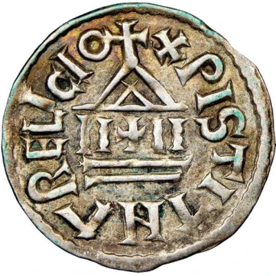 Denier - Charles II Christian legend back