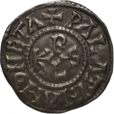 Denier - Charles II Palace mint; monogram back