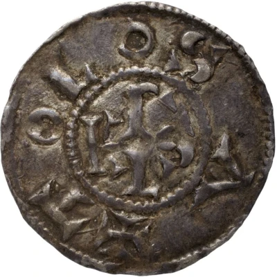 Denier - Charles II Toulouse mint; CARLVS REX / TOLOSA back