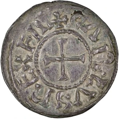 Denier - Charles II Toulouse mint; CARLVS REX FR front