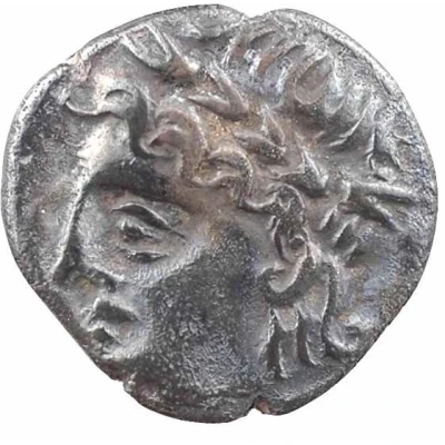 Denier IAZVS with galloping horse and rowel 90 BC - 50 BC front