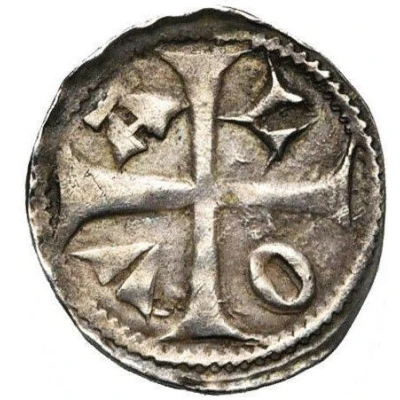 Denier - John I Lion shield ND back