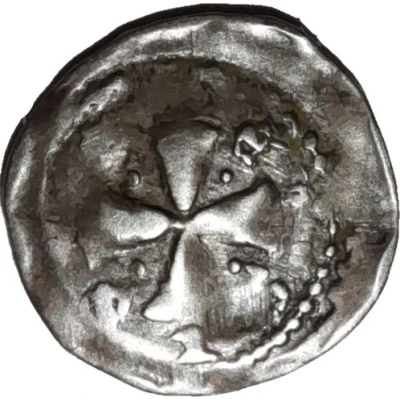 Denier - John I of Apremont 2nd type with crozier, small cross ND back