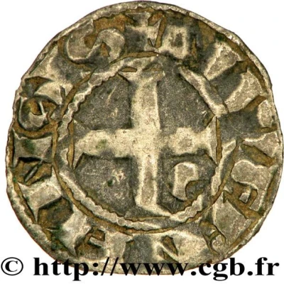 Denier - Odo of Burgundy ND back