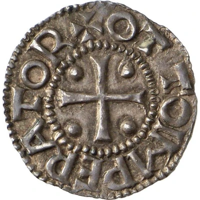 Denier - Otto II as emperor; Cologne ND front