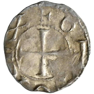 Denier - Otto III Andernach mint; city wall ND front