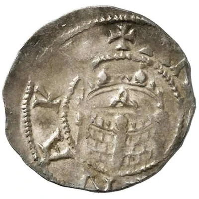 Denier - Otto III Andernach mint; city wall ND back