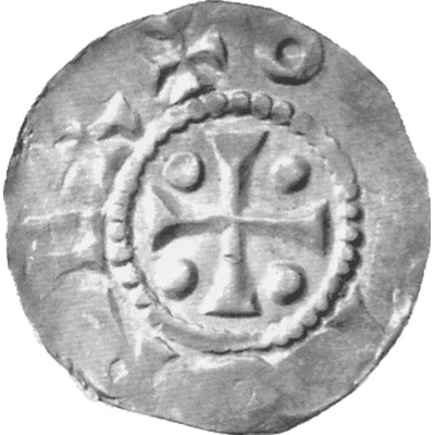 Denier - Otto III Tiel ND front