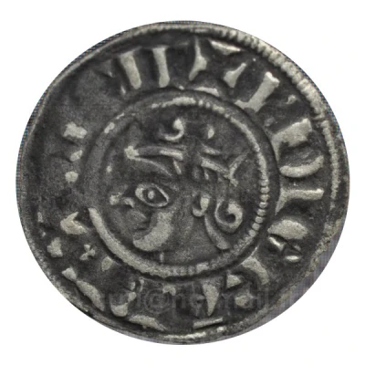 Denier Provencal Coronat - Charles I of Anjou ND front