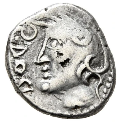 Denier Q. DOCI / SAM F 57 BC - 50 BC front