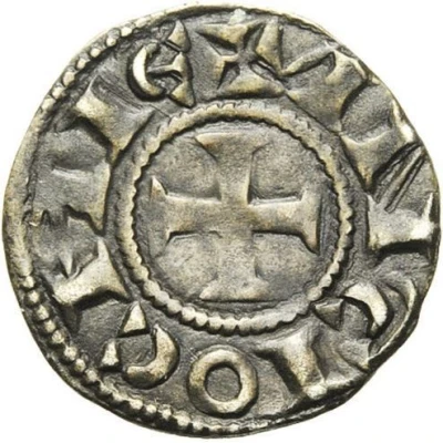 Denier - Raymond of Poitiers Type 2; small bust ND back