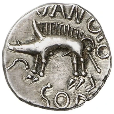 Denier SEQVANOIOTVOS 70 BC - 50 BC back