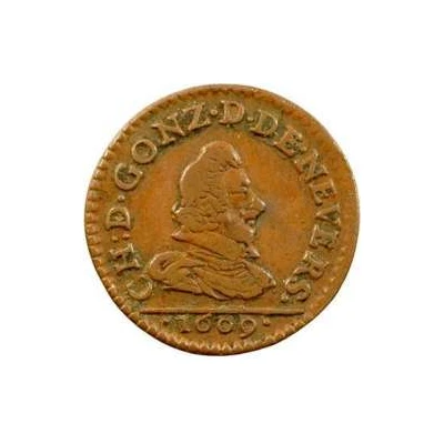 Denier Tournois - Charles I 1st type front