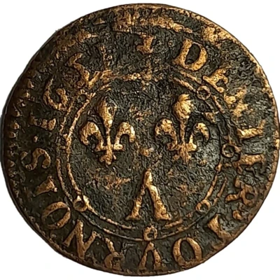 Denier Tournois - Charles II 2nd type back