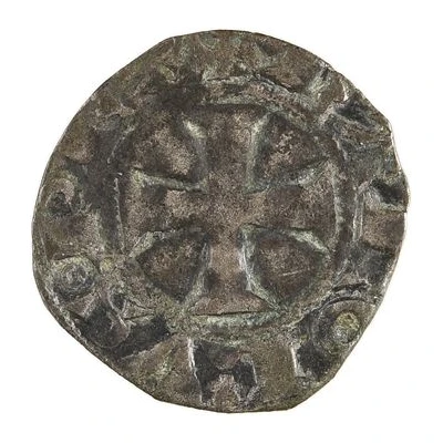 Denier Tournois - Charles II of Navarre ND front