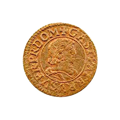 Denier Tournois - Gaston d'Orléans 6th type front