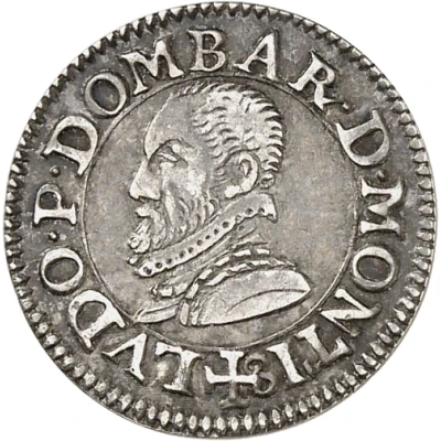 Denier Tournois - Louis II 1st type; Silver pattern strike front