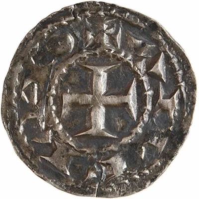 Denier - William III and Hugh, marquess of Gothie ND front